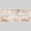 Ensemble d'art mural encadré en nuage 3 pièces - Warm Beige Misty Sky-112374905-112374911