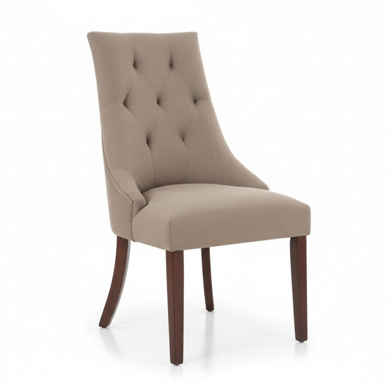 Ensemble de 2 chaises d'appoint Quinley Espresso