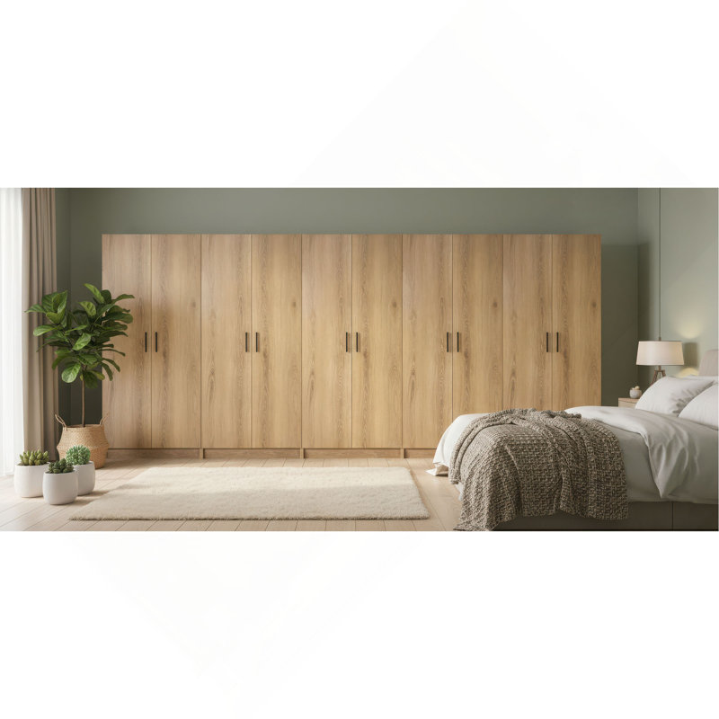 Modex Multi-Purpose Utility Storage Cabinet (5-Piece Set), Oak
