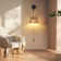 Elena Rattan Plug-in Swing Arm Sconce with Bulb Included