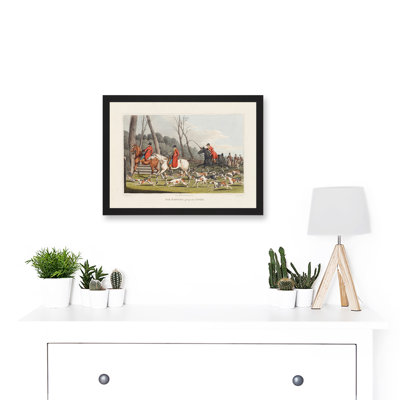 John Heaviside Clark Fox Hunting Into Cover 1 Piece Single Picture Frame Wall Art