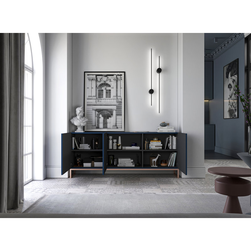 Hub 168cm Sideboard, Navy Blue