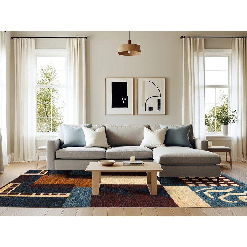 Tapis abstrait moderne 4231, Rectangle 6 pi x 9 pi