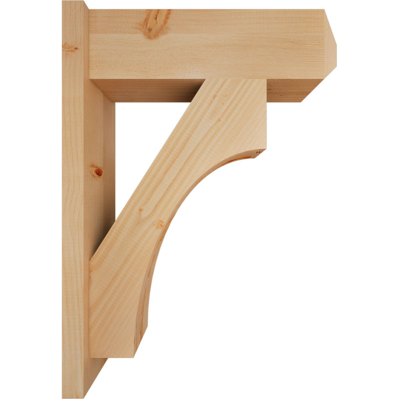 Persienne en bois rustique Westlake Craftsman, P 22 po x H 30 po, Sapin Douglas de 7 1/2 po (lisse)