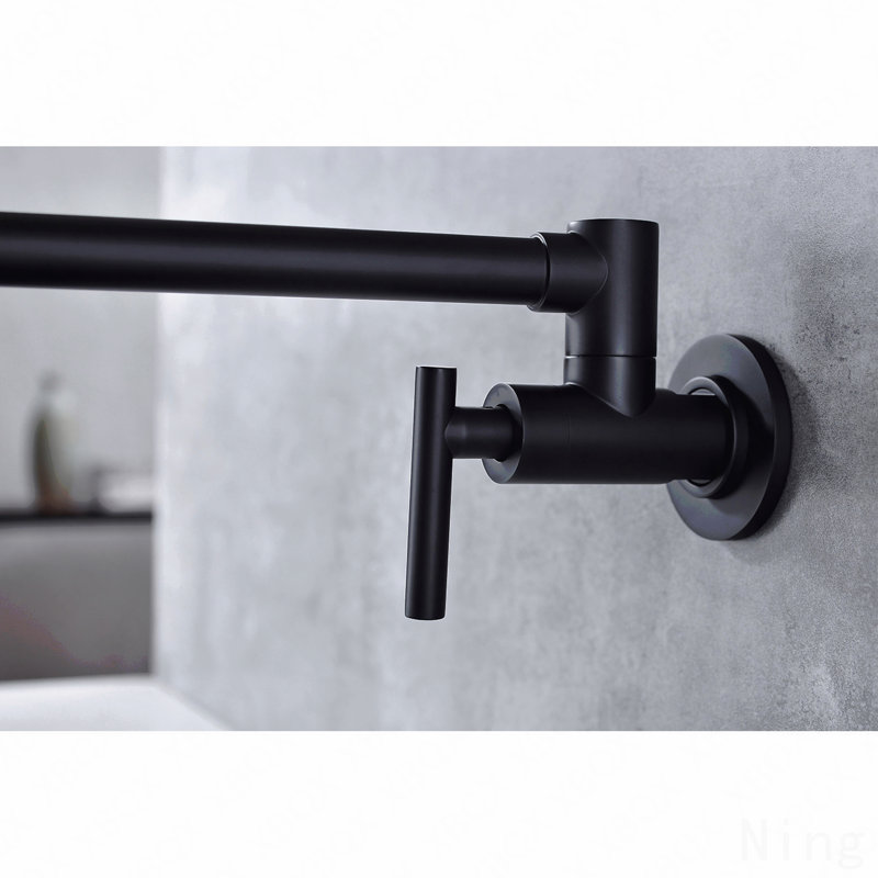 Robinet remplisseur mural, Noir mat