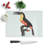 Tempered Glass Yellow-Breasted Toucan by Jacques Barraband Chopping Board-49162441