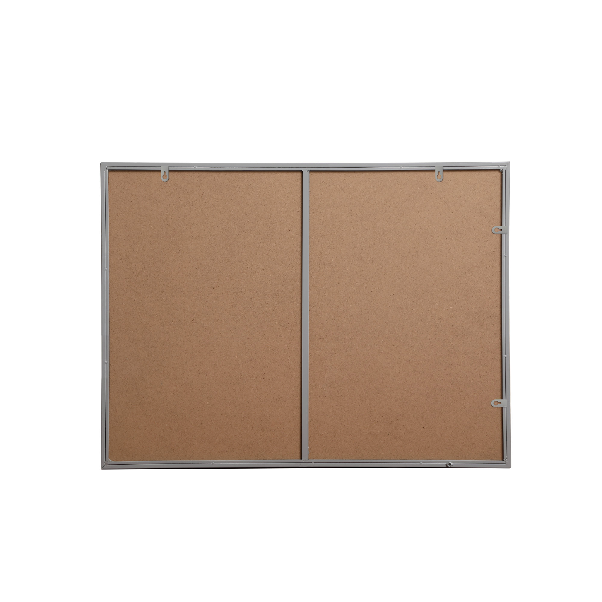 Sabine Metal Rectangle Wall Mirror, Gray, 36" x 27"
