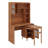 Vintage Lighted Makeup Vanity with Mirror, Drawers, Storage Shelf and Adjustable Brightness-31900308