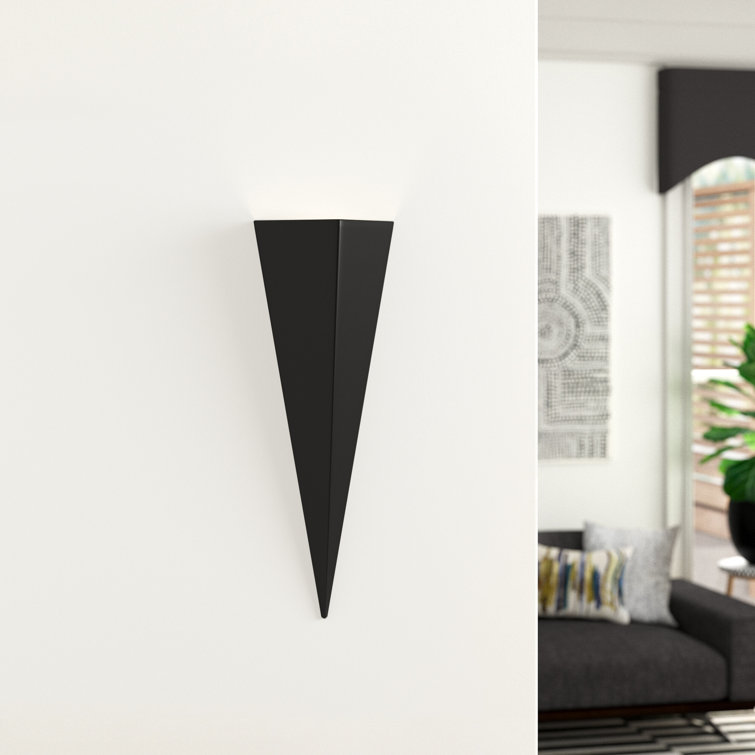 Annah Stainless Steel Corner Wall Light