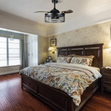 Paloma 42-inch Smart Ceiling Fan with wall control, Light Kit Included, Works with Google Assistant, Amazon Alexa, and Siri Shortcuts.
