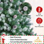 Arbre de Noël artificiel givré décoré de pommes de pin-1165044875-1159597731