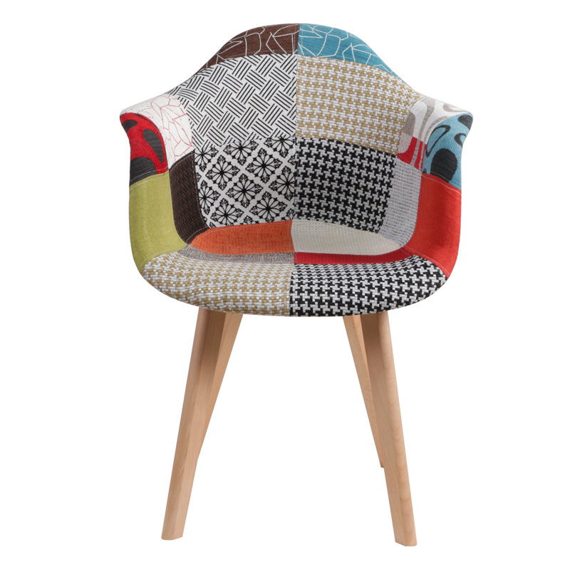 Oakes 39cm H Upholstered Armchair, Red