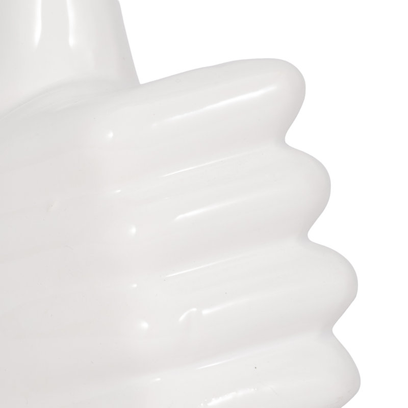 Thumbs Up Hand Sculpture, White