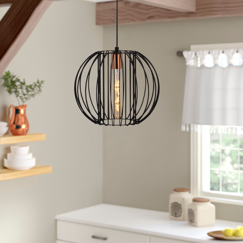 Luminaire suspendu sphère 1 lumière Akram
