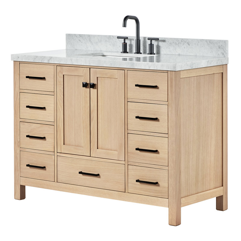Ensemble de meuble-lavabo simple 49 po Cambridge, Chêne
