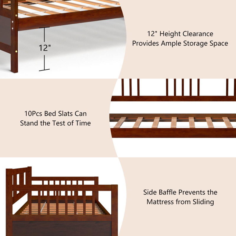 Winthrop Solid Wood Daybed, Espresso