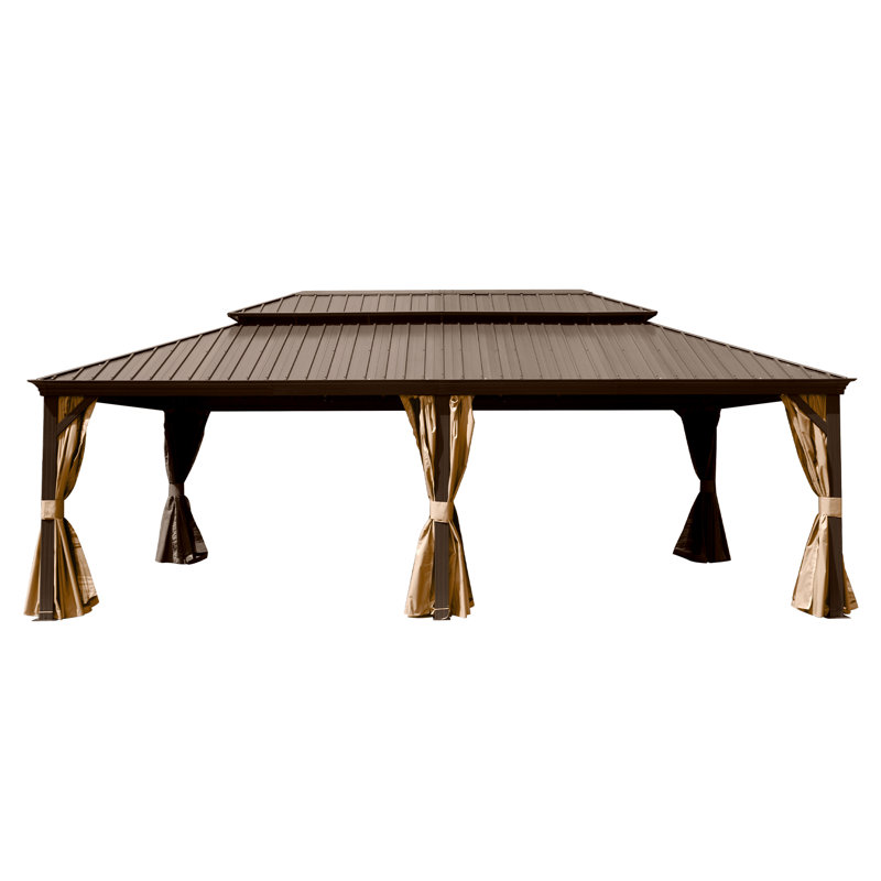 22 Ft. W x 14 Ft. D Aluminum Patio Gazebo