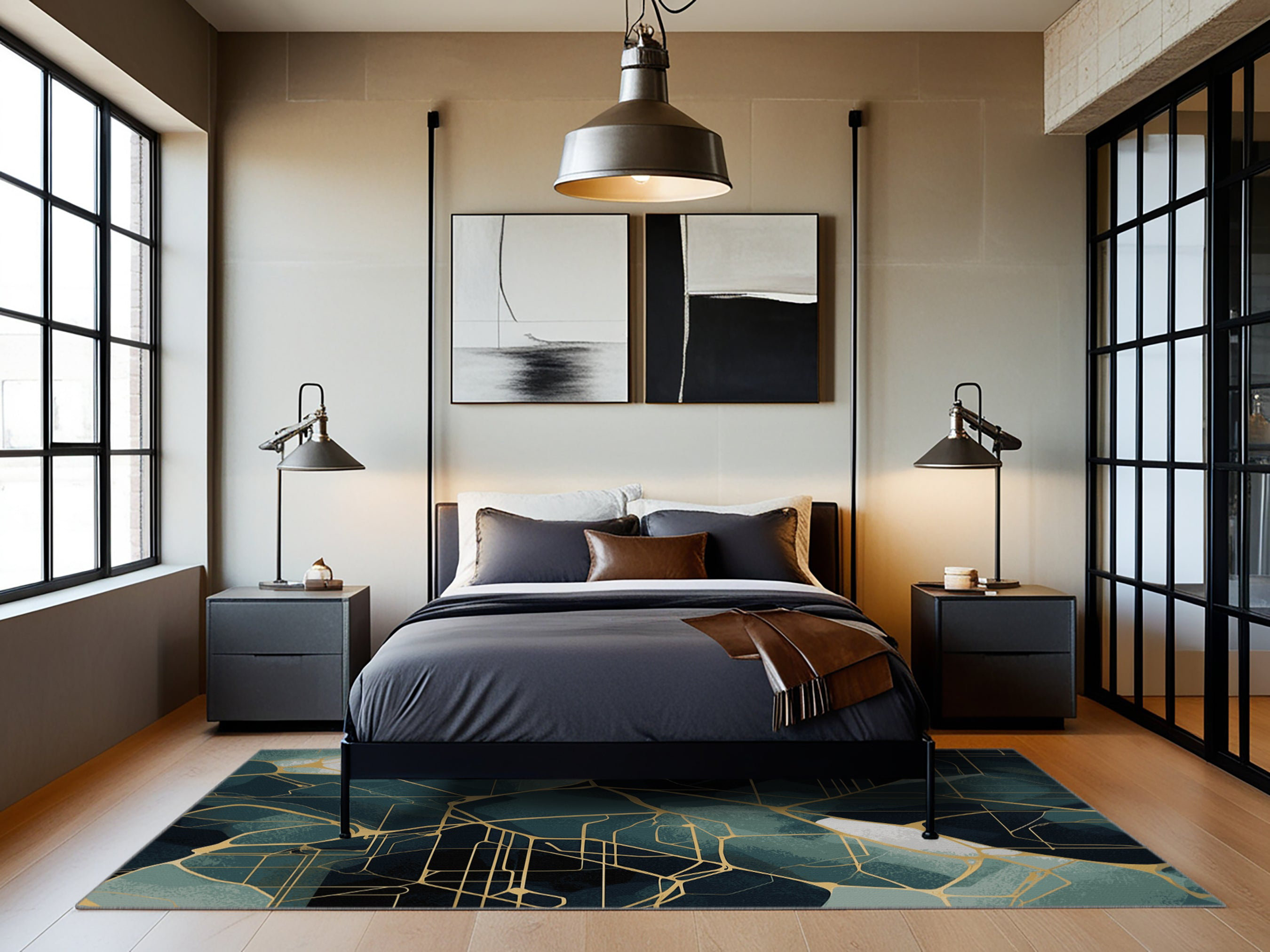 Orren Ellis Nebula Layers Rug | Wayfair