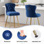 Maghull Upholstered Counter Stool with Metal Frame-71939500