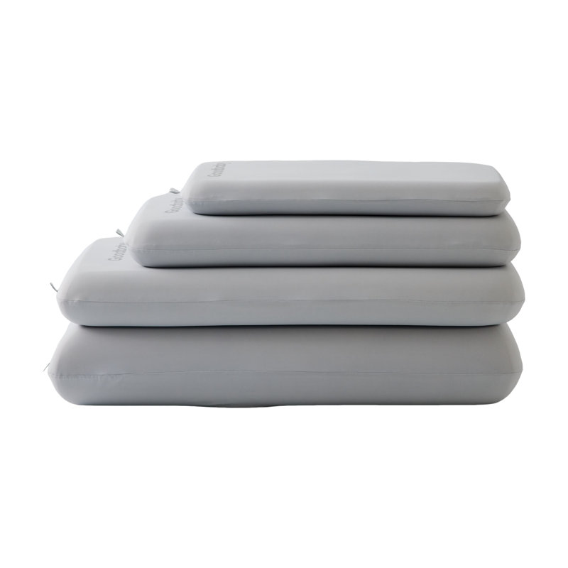  Dual Core Deep Sleep Pillow, Grey, Kids Size Memory Foam, Ideal for Side Sleepers, Neck Pain Relief, Comfortable, Washable Cover, Four-Season Use, Giftable Packaging (19.7"*11.8"*2")