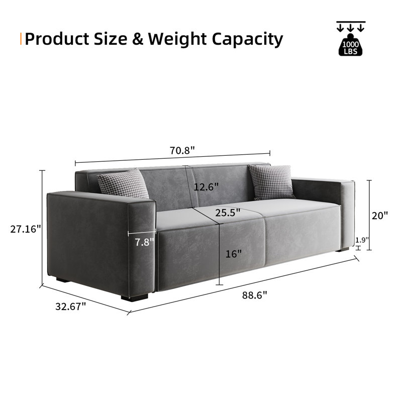 Structure de contreplaqué de tissu d'ameublement en velours côtelé de canapé modulaire moderne 1pc, Beige
