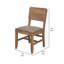 Chaise d'appoint Umey en brun