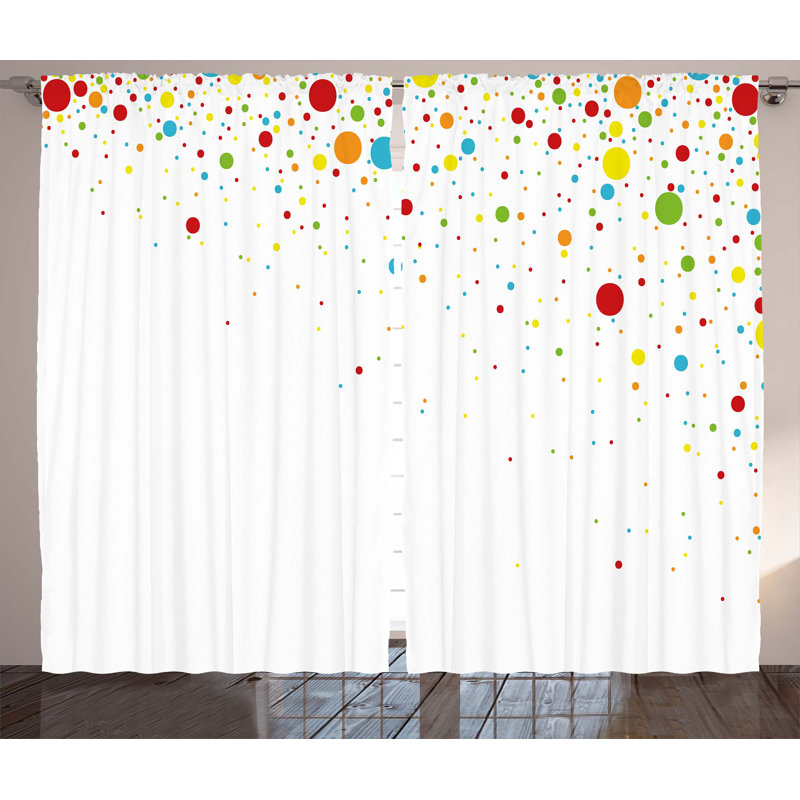 Gaston Semi Sheer Curtain Pair, 54" W x 108" L