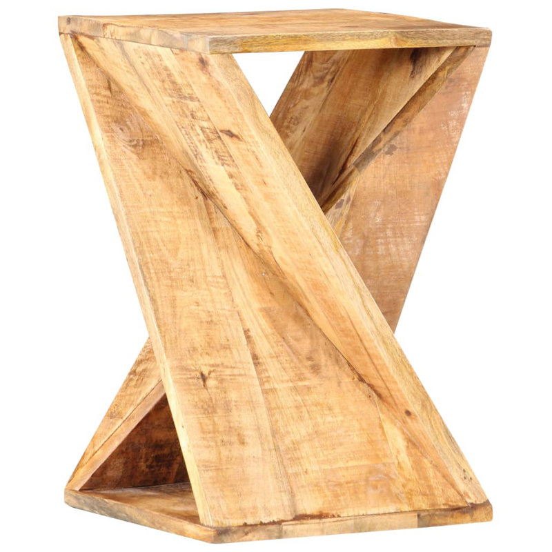 Trujillo Solid Wood Block End Table