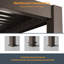 Pergola d'extérieur réglable en métal avec persiennes-105535851