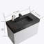 Meuble-lavabo mural flottant avec lavabo et rangement