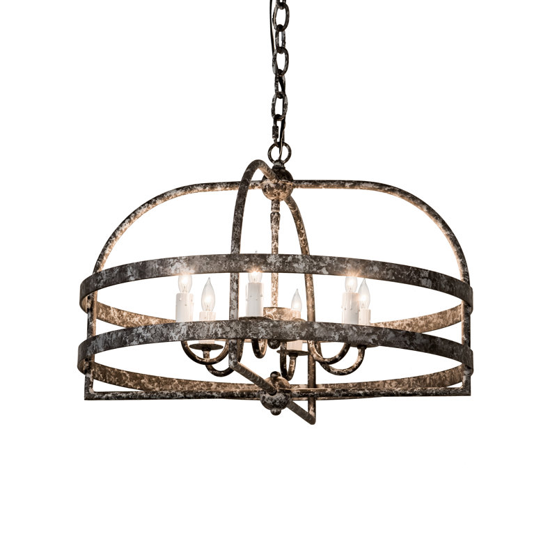 Lustre géométrique à 6 lumières Aldari