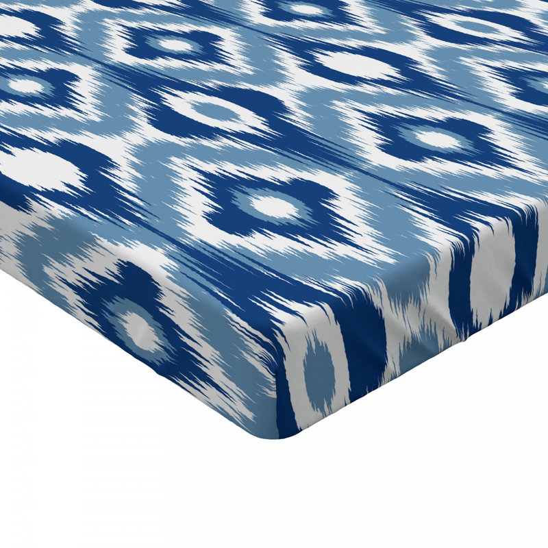Microfiber Ikat Fitted Sheet, Twin Fitted Sheet