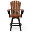 Fauteuil bar pivotant Kevin Adirondack, noir-130679232-130679240