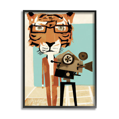 «Modern Tiger», appareil photo de tournage par Seven Trees Design - impression