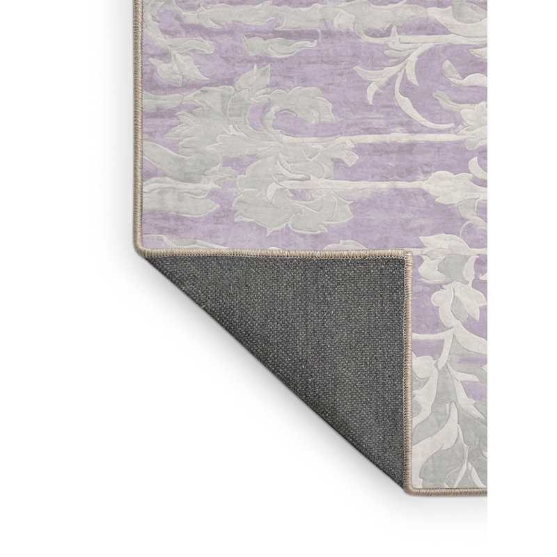 Tapis beige soyeux et moelleux, Rectangle 7 pi x 9 pi