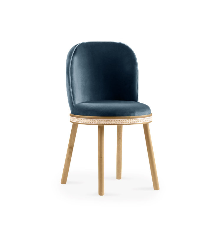 Alma Upholstered Dining Chair, Mediterranee