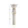 Ayna Decors Brass Pop Up Drain Stopper for Bathroom Sink with Overflow in Chrome