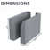 Manusite Upholstered Side Armrest Module for Accent Chair