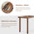 Light walnut L-Shaped Solid Wood desks-107408478