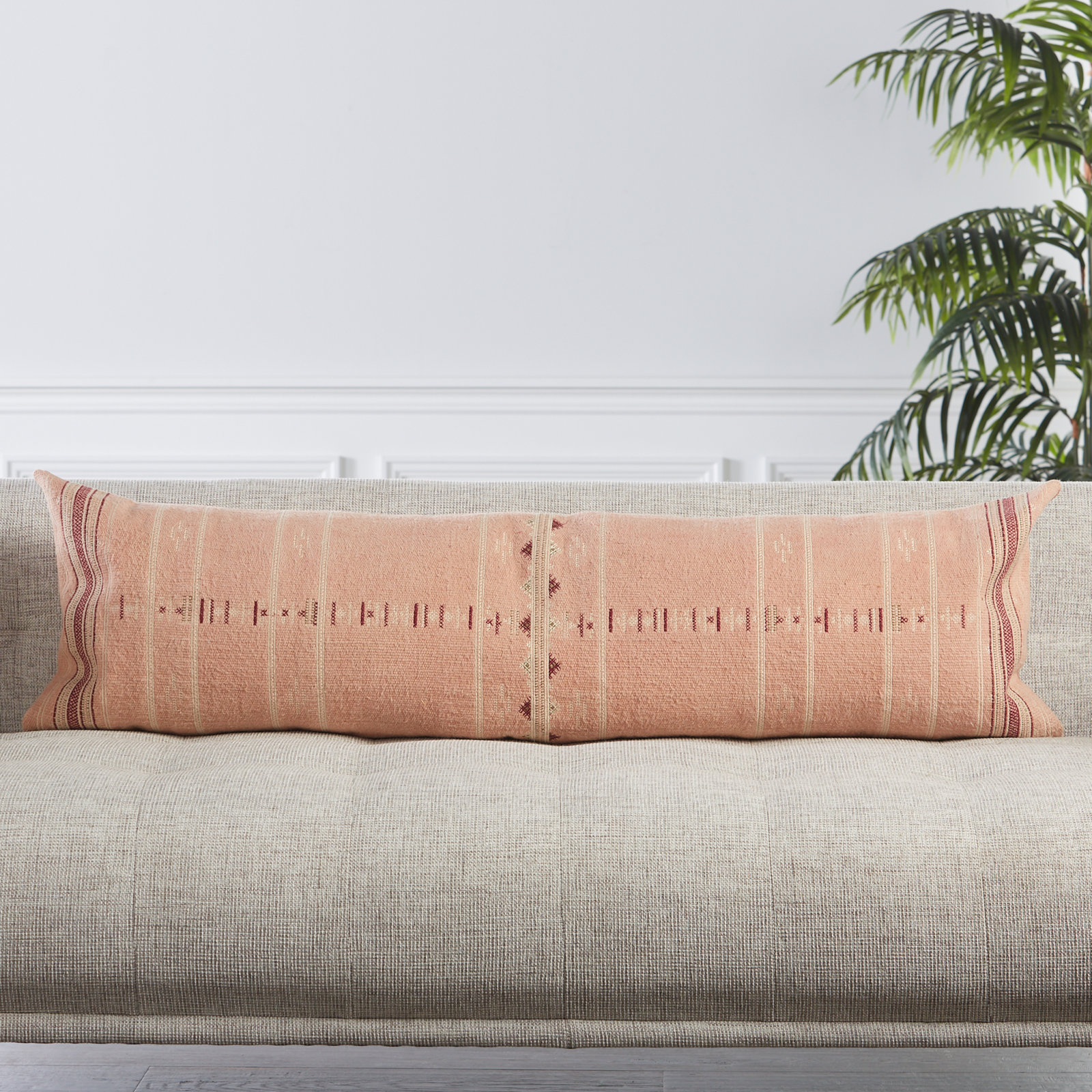 Mikes 48" x 13" Handmade Pillow Cover, 100% Poly Fill