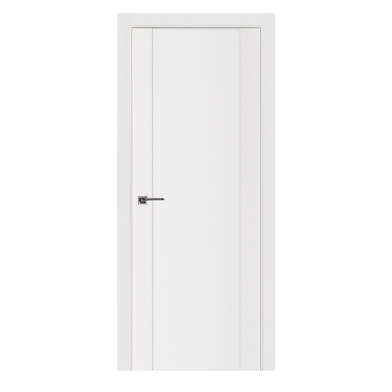 Stile-001 Modern Solid Pre-Hung Interior Door 36x80 Right Hand In-Swing, Right, 29.75" x 96"