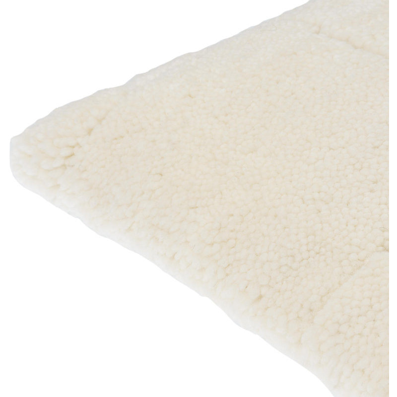 Jakob Wool Blend Reversible Throw Pillow, Down Blend, 20"H x 20"W
