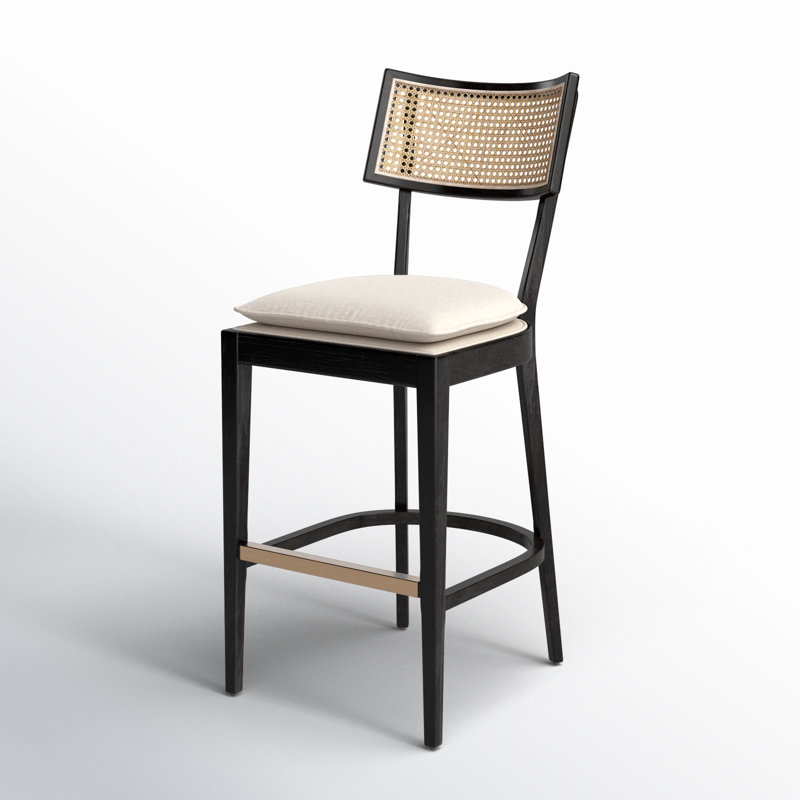 Britt Counter & Bar Stool, Cream, Counter Stool (26" Seat Height), Black