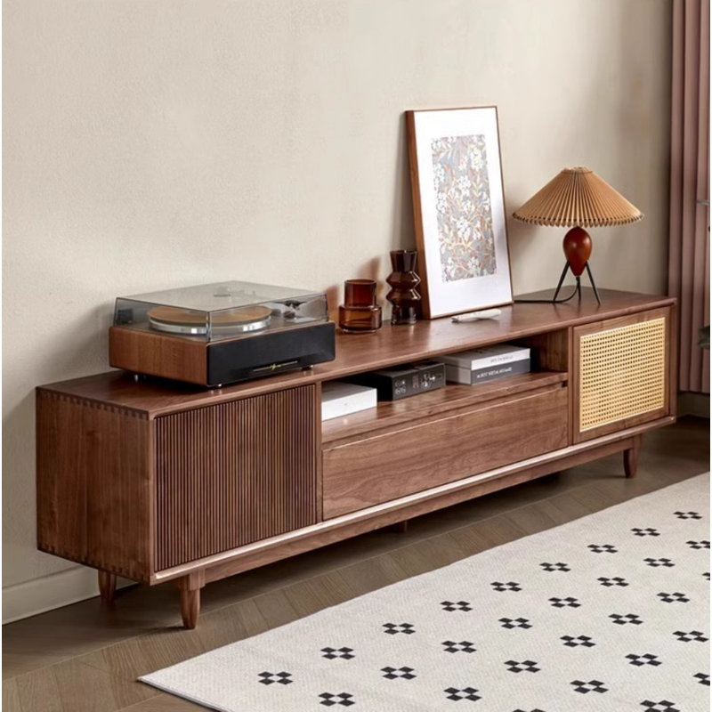 Retro Solid Wood TV Stand