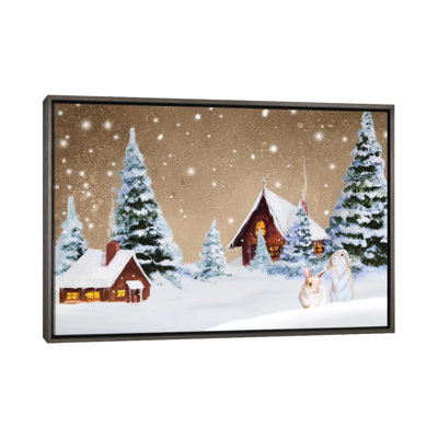 « Christmas village » par Janice Gaynor-impression