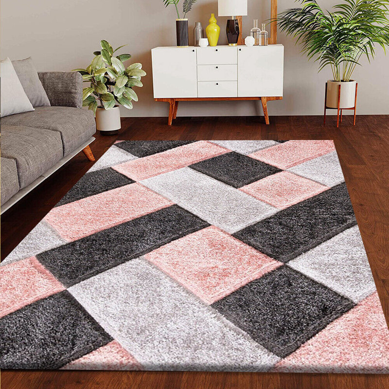 Geometric Shag Indoor / Outdoor Area Rug, Rectangle 160 x 230cm
