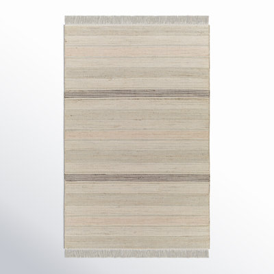 Haiya Hand-Woven Jute Striped Rug
