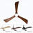 52" Ceiling Fan With Lights Remote Control