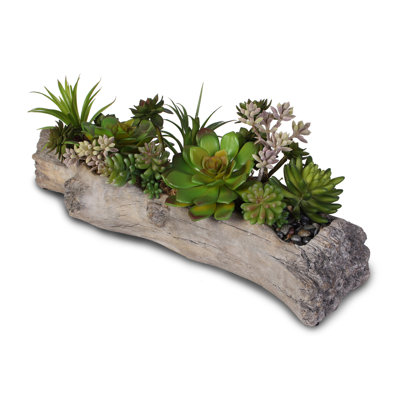 Pot de plantes grasses artificiel pour bureau