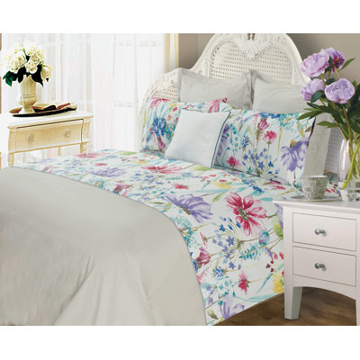 Orleans Sheet Set 100% Cotton Standard Floral Sheet Set